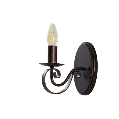 Immagine di Lucande applique Caleb, altezza 18 cm, color ruggine, metallo