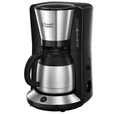 Immagine di Russell Hobbs Macchina Caffè Americano Con Filtro per Estrazione e Aroma ottimali Max 8 tazze; Caraffa Termica da 1 L; Piastra riscaldante; Spegnimento automatico; 1100 W; Adventure 24020 56
