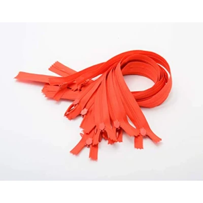Immagine di LEDUC Trimz Invisible Zip RVNAVN3 con Cerniera, Rosso, 40 cm