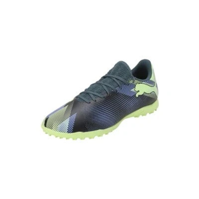 Immagine di Puma Future 7 PLAY TT Scarpe da calcetto con tacchetti, Uomo, Taglia: 41, Gray skies/elektro purple/fizzy apple/white Tessuto / sintetico