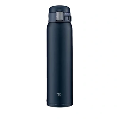 Immagine di Zojirushi (ZOJIRUSHI) Bottiglia d&#039;acqua diretta [One Touch Open] Tazza in acciaio inox 600ml Navy SM SF60 AD