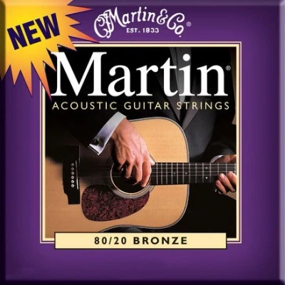 Immagine di Martin Corde per chitarra acustica in bronzo fosforoso 80/20 Bronze, Custom Light, 11 52 5 Pack