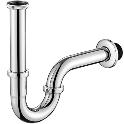 Immagine di ONECE Sifone Universale per Lavabo Bagno in Acciaio Inox, 1 1/4&quot; x 32 mm Tubo, Regolabile Altezza e Ruotabile, Sifoni con Manicotto Gomma, Anti odore &amp; insetti, Cromato