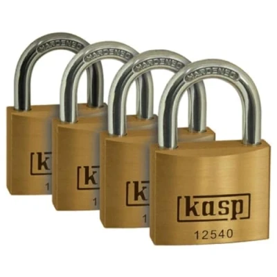Immagine di Kasp K12540D4 Lucchetto in ottone premium, 20 mm, confezione quadrupla