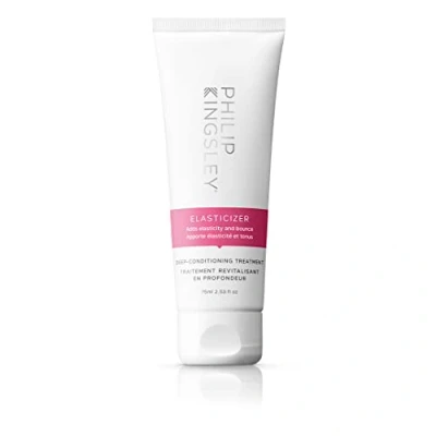 Immagine di Philip Kingsley Elasticizer Deep Conditioning Repair Hair Mask Treatment for Dry Damaged Colour Treated All Types Conditioner, Adds Bounce and Shine, 75ml