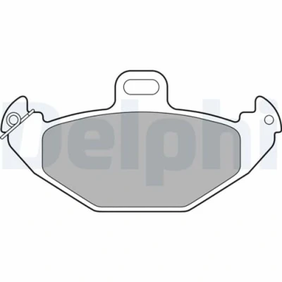 Immagine di DELPHI LP1252 Kit pastiglie freno Non predisposto per contatto segnalazione usura con lamierino anticigolío senza accessori RENAULT: ESPACE 3