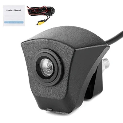 Immagine di Telecamera Frontale per Auto,Gorgeri di Vista Anteriore CCD Impermeabile la Visione Notturna A4 A5 A6 A7 A8 Q3 Q5 Q7