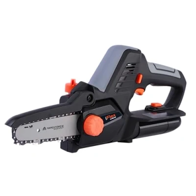 Immagine di Yard Force Mini motosega iFlex LS F12 da 12 V con batteria agli ioni di litio V/4,0 Ah, guida a catena 5&quot;, velocità della 7 m/s, peso leggero, 100 mm. Massima potenza taglio