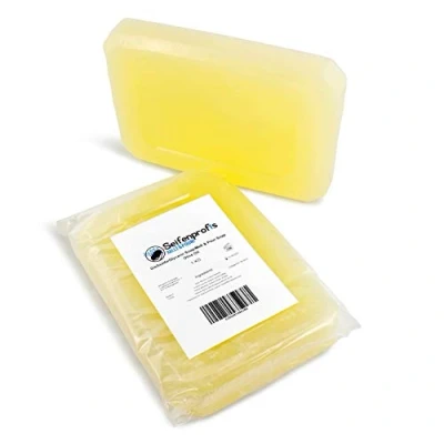 Immagine di Seifenprofis Olio d&#039;oliva 3 kg (senza SLS+SCS), sapone alla glicerina, base di grezzo per versare sapone, 100% vegano, trasparente