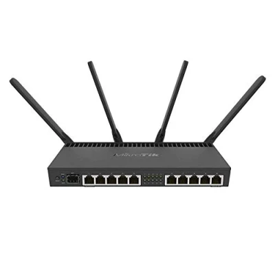 Immagine di Mikrotik RB4011iGS+5HacQ2HnD IN wireless router Gigabit Ethernet Dual band (2.4 GHz / 5 GHz) Black