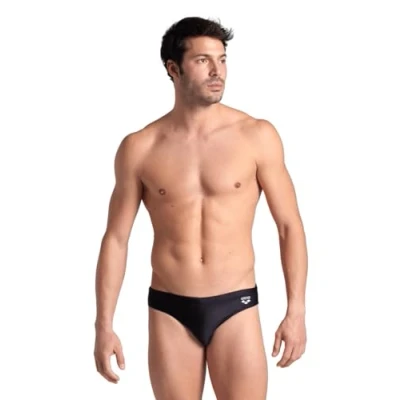 Immagine di Arena Santamarias R Costume da Bagno Uomo, Slip Uomo Mare e Piscina in Tessuto Foderato Maxfit Eco Resistente al Cloro Sale, Protezione UV 50+