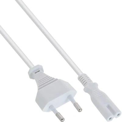 Immagine di InLine 16605W cavo di alimentazione Bianco 0,5 m Spina tipo C Accoppiatore C7