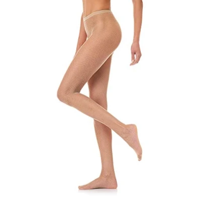Immagine di Goldenpoint A RETE Collant, Donna, Taglia: M/L, Ecru