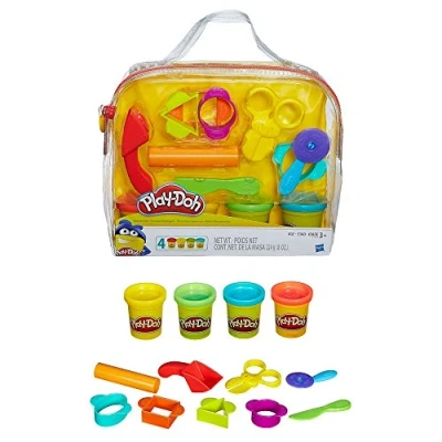 Immagine di Play Doh Starter Set (Comprende 9 Attrezzi Classici e 4 Colori