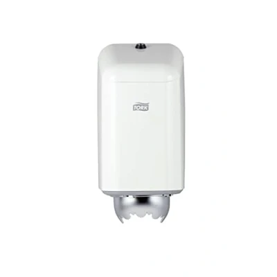 Immagine di Tork Mini Distributore interno di rotoli bianco M1, funzionamento con una sola mano, 200040
