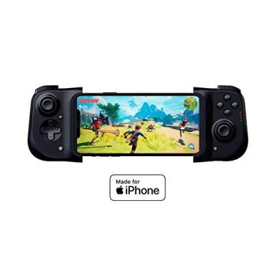 Immagine di Razer Kishi per iPhone Controller di gioco smartphone, Connessione USB C, Design ergonomico, Adattamento individuale telefoni cellulari, Dispositivo analogico, Bassa latenza, Nero