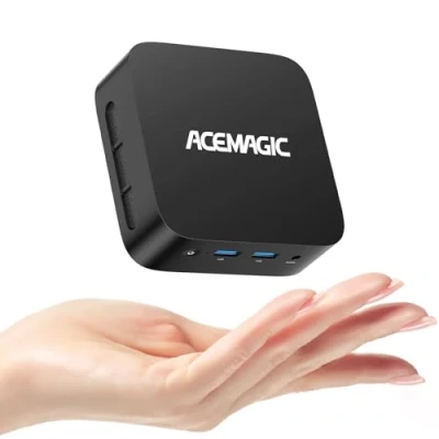 Immagine di ACEMAGICIAN V1 Mini PC, Ιntel Alder Lake N97 16GB DDR4 512GB SSD Desktop Computer, Doppio Display 4K UHD, WiFi 5, BT4.2 per Ufficio/Lavoro
