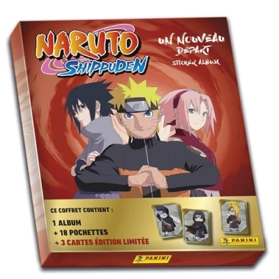 Immagine di Panini Naruto Shippuden 2 Set di 1 album + 18 tasche 3 carte edizione limitata, 004628MCOUAFC