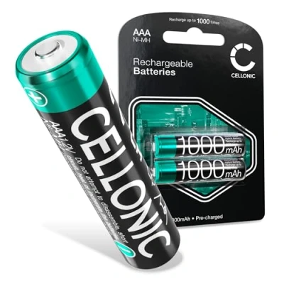 Immagine di CELLONIC® Batteria sostitutiva per Siemens Gigaset A400, A415, AS405, AS690, C430, C430A, C530HX, CL660, CL660HX, E290 Ricambio 2x AAA Micro LR03 telefono fisso/cordless 1000mAh Pile Sostituzione