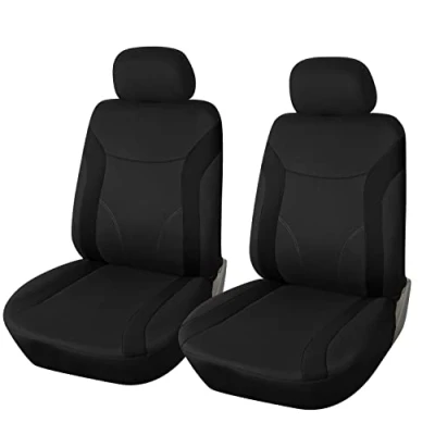 Immagine di Upgrade4cars Coprisedili Auto Anteriore Universali Nero Set Copri Sedile Universale per Guidatore e Passeggero Accessori Interno