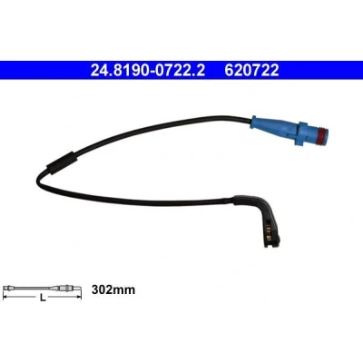 Immagine di ATE 24.8190 0722.2 Sensore Freni OPEL: Vectra C Sedan