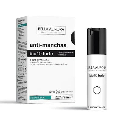 Immagine di Bella Aurora, PigmentStop bio10forte, Trattamento Intensivo Anti Macchie Scure, Crema Invecchiamento per le Scure del Viso Depigmentazione della Pelle Viso, 30ml (Pelle Mista Grassa)