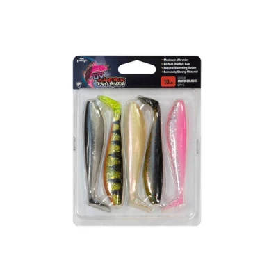 Immagine di Fox Rage Zander Pro Shad UV Mixed Colour Packs 5pcs 7,5cm Shads