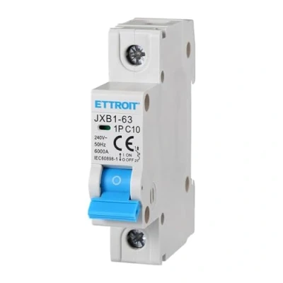 Immagine di Interruttore magnetotermico 1P, occupa 1 modulo, 220V 230V, 10A C10, curva C, 6KA 6000A