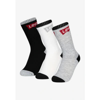 Immagine di Levi&#039;s Batwing Regular CUT 3 PACK Unisex Calze per bambini, Taglia: 23.5 27, Black