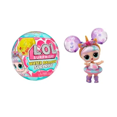 Immagine di LOL Surprise Water Balloon Bambole da collezione in edizione limitata con capelli palloncini d’acqua 4 modalità di gioco inclusi glitterati e giochi d&#039;acqua Età 3+