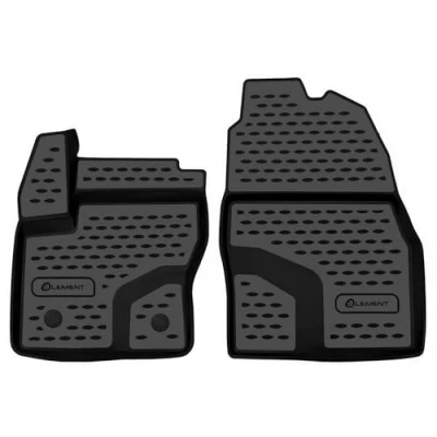 Immagine di Element tappetini in Gomma 3D Premium su Misura Adatti per Ford Transit Connect, Mk2 (II)/Tourneo Mk1 (I), 2013 &gt;, 2 Pezzi.