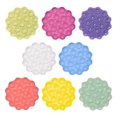 Immagine di 8 Pezzi Ventosa per Telefono, Multiuso Ventose Telefono Octopus Supporti Cellulare in Silicone, Auto Tutti i Modelli di Cellulare(8 Colori)