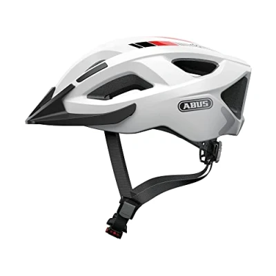 Immagine di ABUS Aduro 2.0 Casco da città bici a tutto tondo in design sportivo Adatto al traffico cittadino Per uomini e donne Bianco, Taglia M