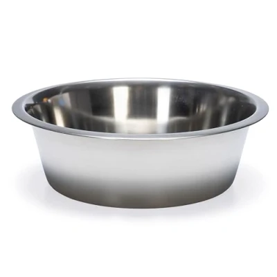 Immagine di Karlie inox, ciotole per cani, in acciaio argento, 2500 ml, diametro 18 25 cm