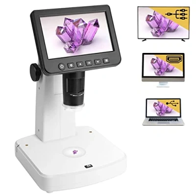Immagine di Levenhuk DTX 700 LCD Microscopio Digitale Portatile con Ingrandimento Zoom 101200x, Compatibile OS Windows e Mac