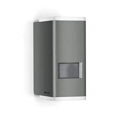Immagine di Steinel Lampada da parete L 930 S antracite, esterna a LED 9,3 W, rilevatore di movimento 140 up/downlight bianco caldo,