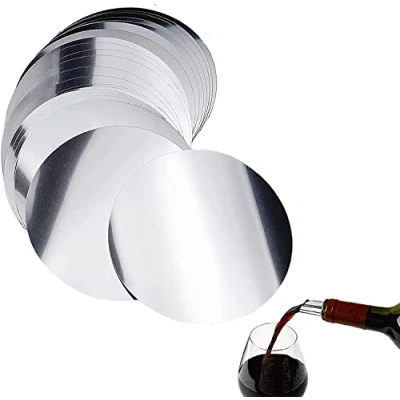 Immagine di HBYMYDA 20 Pezzi Tappi Versatori da Vinos Vino Versatore Disco Riutilizzabile di per Ristoranti, Hotel, Bar, Club, Matrimoni Compleanno, Argento
