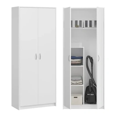 Immagine di KUBUTKU armadio multiuso per scope, pratico aspirapolvere, 180 x 74 35 cm