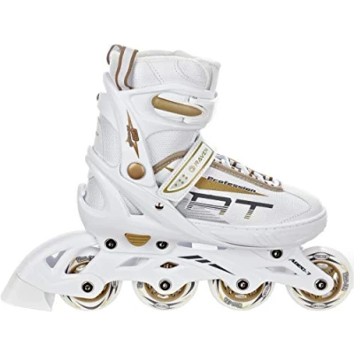 Immagine di Pattini In Linea Raven Profession Regolabili (Bianco/Oro, 38 42(25cm 27.5cm)