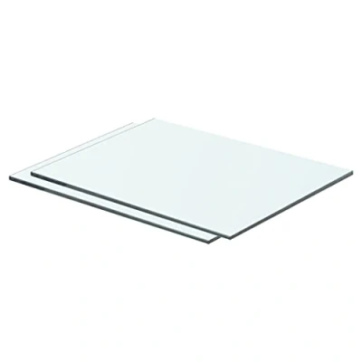 Immagine di vidaXL Mensole in Vetro Trasparente 2 pz 40x25 cm