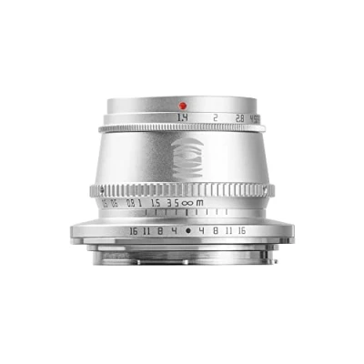 Immagine di TT Artisan 35 mm F1.4 APS C Connettore obiettivo Fuji X Mount Silver con messa a fuoco manuale, argento