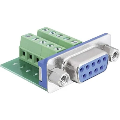 Immagine di Delock neu 65268 Connettore femmina SUB D 180 Numero Poli (num): 9, 10 1 pz.