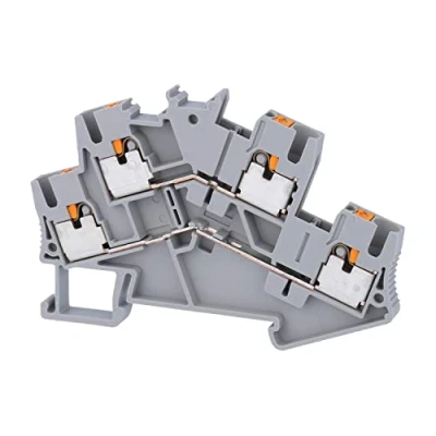 Immagine di Phoenix Contact PTTBS 2,5 3209604 Morsetto doppio Numero Poli (num): 4 0.14 mm² 2.5 Grigio 50 pz.