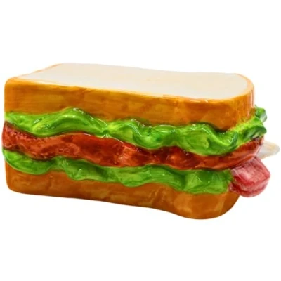 Immagine di Dekohelden24 salvadanaio in ceramica come panino pane bianco scatola Dimensioni (lunghezza x larghezza altezza): circa 12 6 15 cm