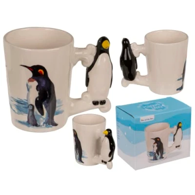 Immagine di Out of the blue Tazza pinguino, 11 x 8,5 cm, 300 ml, in gres, confezione regalo