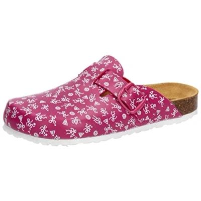 Immagine di Lico Ciabatte unisex Bioline Clog Print, rosa/bianco, 39 EU