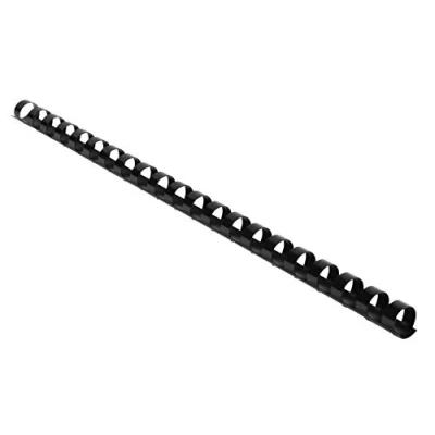 Immagine di Exacompta Rif 75401E Spirali per rilegatura Spessore 12 mm, 21 anelli, adatto documenti A4, contiene circa 65 90 fogli, in materiale PVC Nero (confezione da 100)
