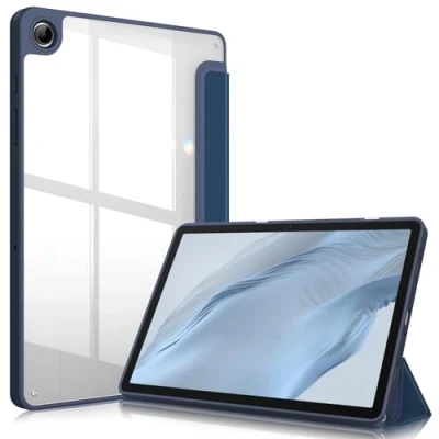 Immagine di FINTIE Custodia per Samsung Galaxy Tab A9+ 11 Pollici 2023, Antiurto Sottile Case Posteriore Trasparente Cover con Auto Sveglia/Sonno A9 Plus (SM X210/X216/X218), Blu Scuro