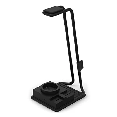 Immagine di NZXT Relay SwitchMix supporto per cuffie da gioco PC e Mixer audio AP USMSM B1 Passaggio senza interruzioni tra l&#039;audio delle degli altoparlanti di qualità studio Nero