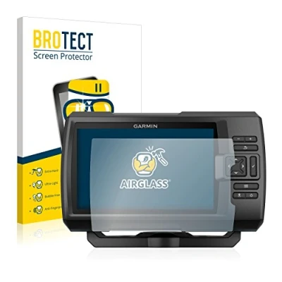 Immagine di brotect Pellicola Protettiva Vetro per Garmin Striker Plus 5cv Protezione Schermo [Durezza Estrema 9H, Chiaro]